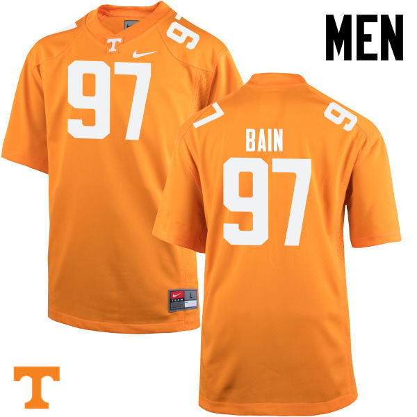 Men #97 Paul Bain Tennessee Volunteers College Football Jerseys-Orange - Click Image to Close